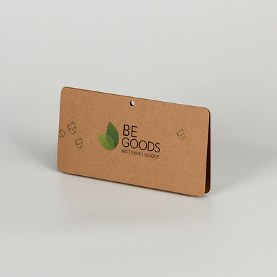 Thẻ tiêu đề giấy kraft bền vững Logo tùy chỉnh Offest Printing