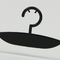 Logo tùy chỉnh Móc áo nhựa màu đen Áo ngực nữ và móc áo lót